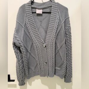 Taylor Swift Tortured Poets Department Gray Cardigan